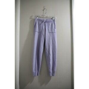 Quince Girls Lavender 100% Cashmere Knit Jogger Pants XL(12) Comfy Casual